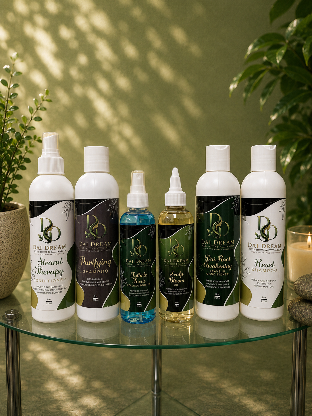DAI DREAM Bundle designed to support scalp wellness and help create a healthier environment for hair growth, especially for clients experiencing thinning, shedding, or alopecia-related concerns